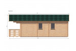 Corrib 40sqM Log Cabins  -  6m x 8m - 1 bed  Loghouse